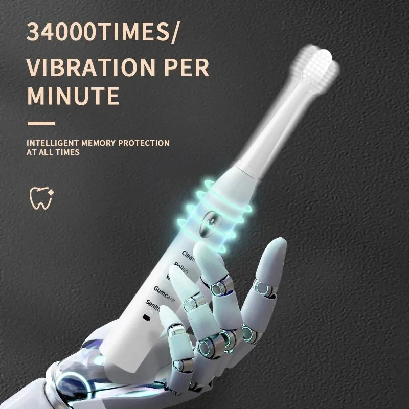 Ultrasonic Sonic Electric Toothbrush For Adult Rechargeable Tooth Brushes Washable Electronic Whitening Teeth Brush Timer Brush