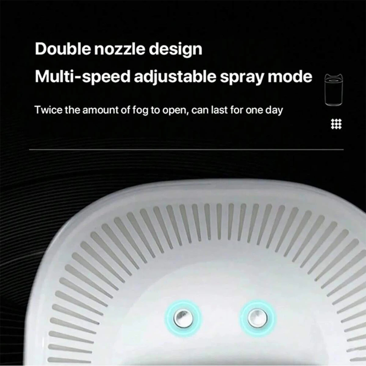 3l Air Humidifier Essential Oil Aroma Disperser Double Nozzle Aromatherapy color LED Light Humidifier