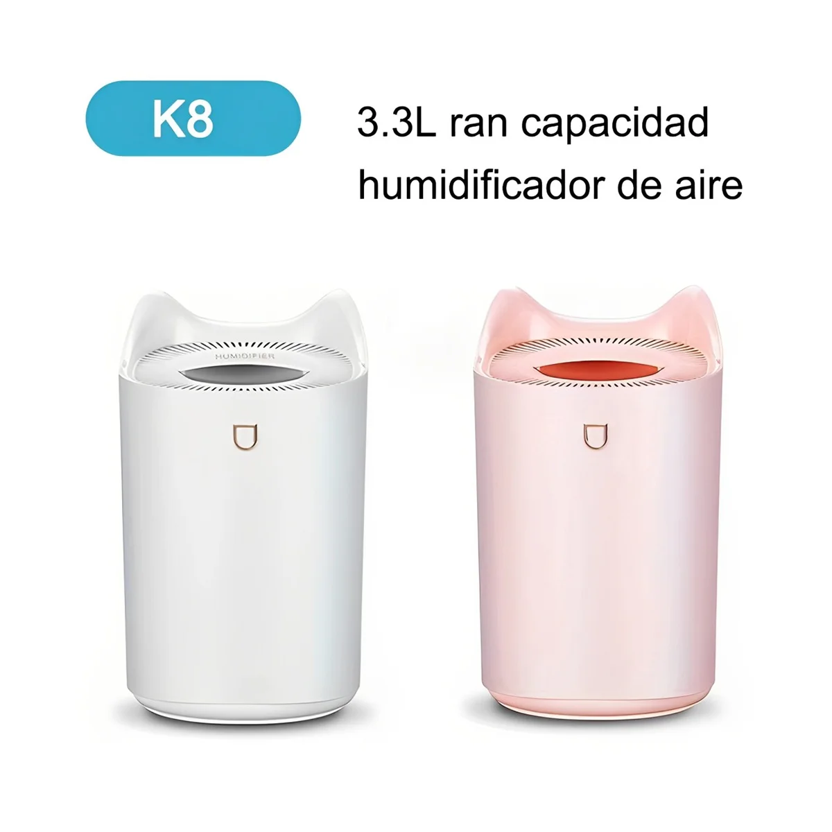 3l Air Humidifier Essential Oil Aroma Disperser Double Nozzle Aromatherapy color LED Light Humidifier