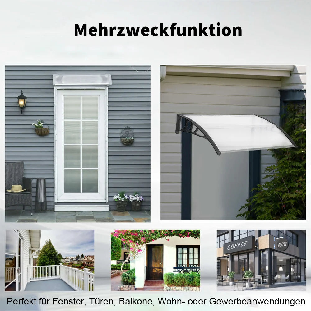 Window Door Awning Canopy Window Awning Front Door Overhang Awning for Sun Shutter For Store Entrance Home Balcony Awning Bracke