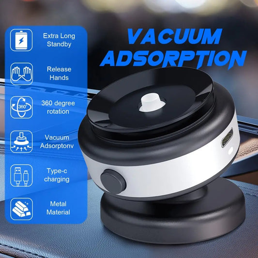 Electric Vacuum Magnetic Car Mount Stand for Cell Phone 360° for iPhone 14 15 16